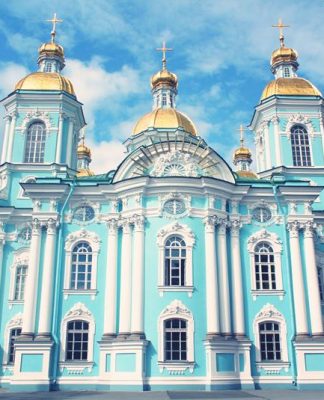Orthodox church in Saint Petersburg Russia