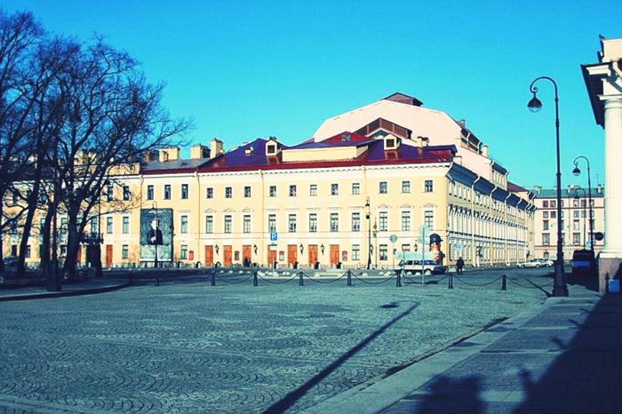 Mikhailovskiy Theater on Art Square in Saint Petersburg Russia